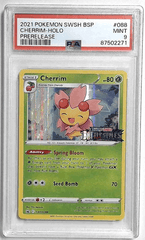 V1089: 2021: CHERRIM-HOLO: SWSH088: PRERELEASE: PSA 9: MINT: 87502271